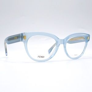 NEW FENDI FF0464 MVU AZURE AUTHENTIC EYEGLASSES